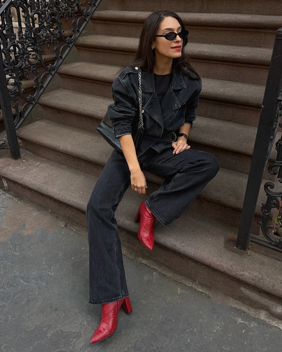 Rojo y negro, la combinación del invierno.