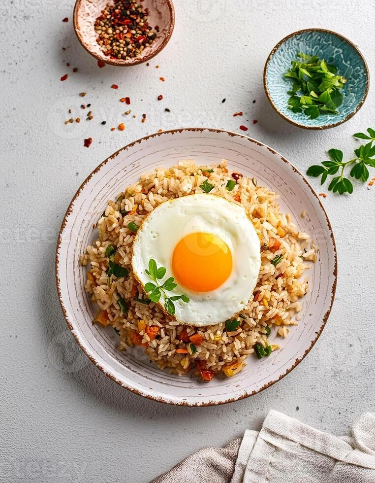 Arroz salteado con huevo y cebolla: una receta práctica, rendidora e ideal para la vianda del cole

