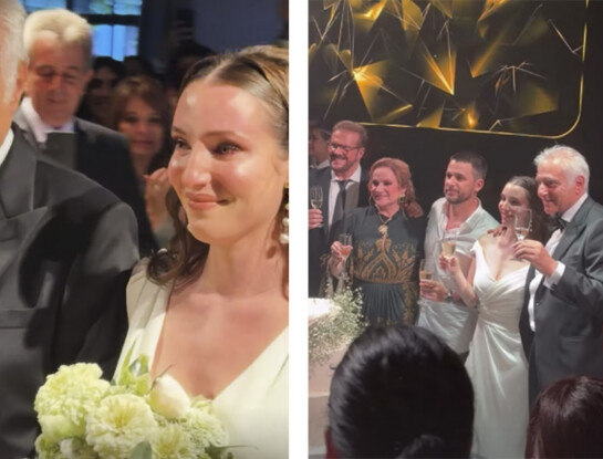 Rocío Hazán, la hija de Lucía Galán, deslumbró con dos looks de novia: romántica y minimalista