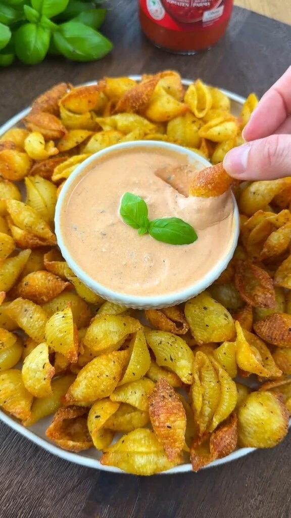Chips de pasta crocantes: la receta fácil del snack viral con fideos (al horno o fritos)

