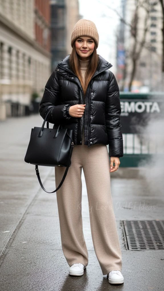 Pantalón y campera puffer