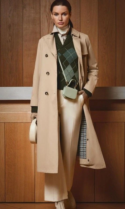 Suéter y tapado liviano