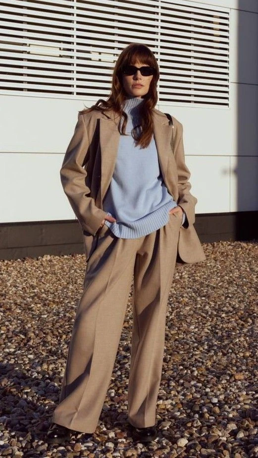 Suéter fino y blazer