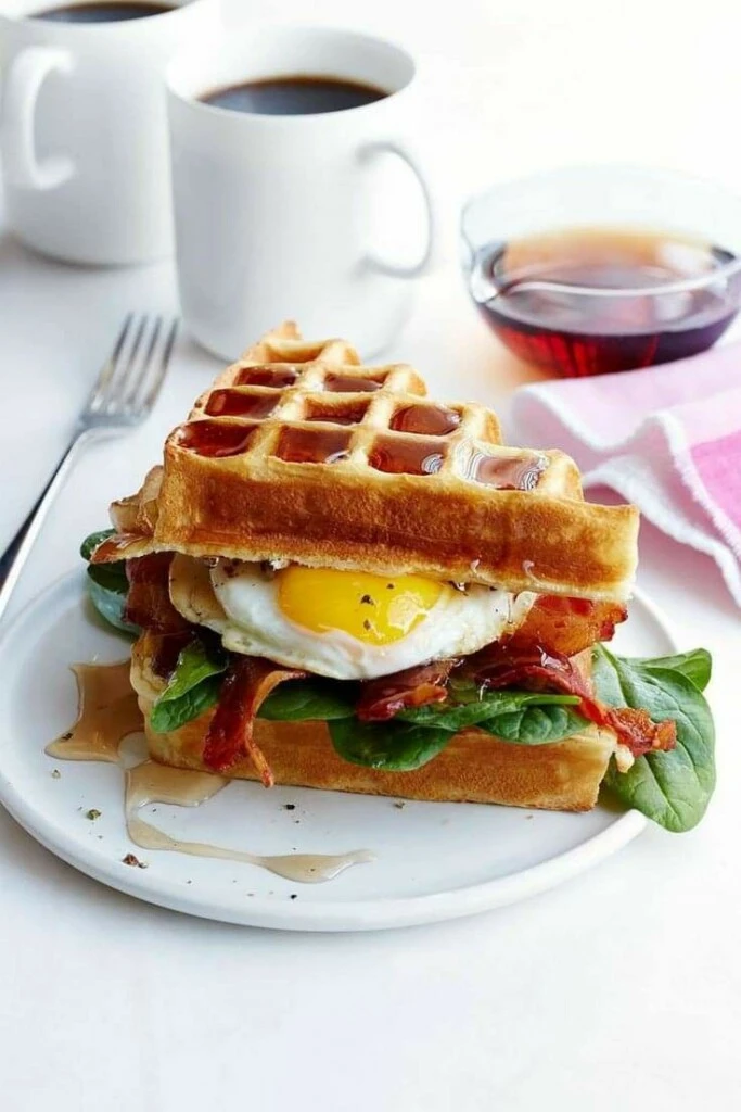 Sándwich en versión waffle: la receta salada fácil y original que tenés que probar

