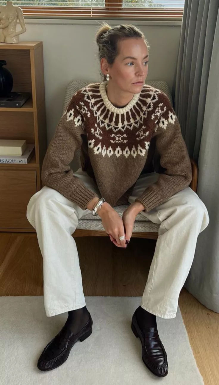 El suéter nórdico vuelve y se convierte en el protagonista del invierno 2026