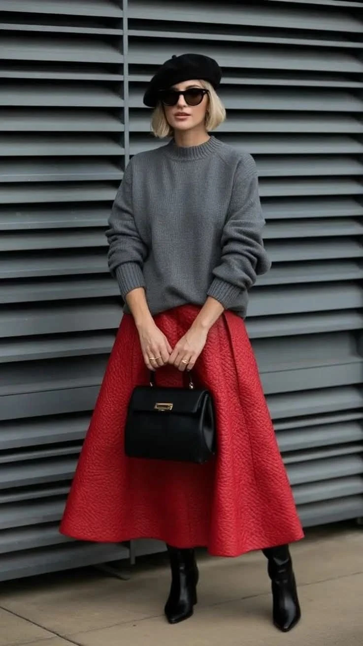 Suéter tejido, un básico del invierno.