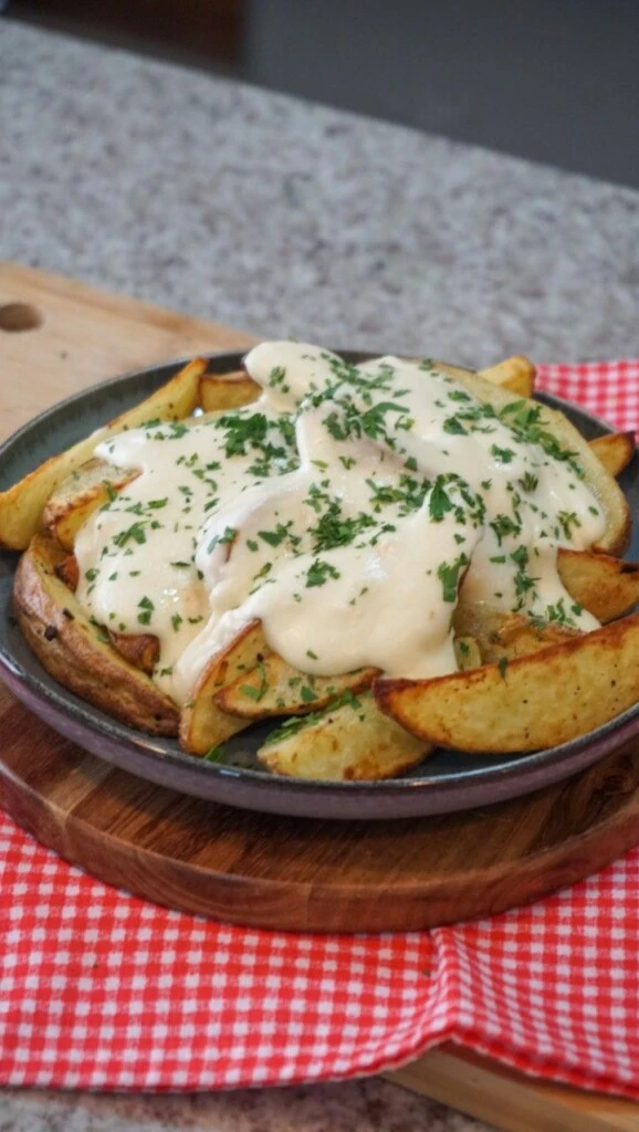Papas crocantes con espuma de queso: la receta fácil para un plato gourmet en casa