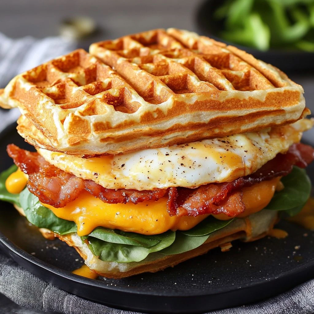 Sándwich en versión waffle: la receta salada fácil y original que tenés que probar


