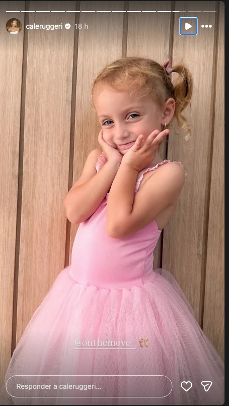 El look balletcore de Vita, la hija de Cane Ruggeri.