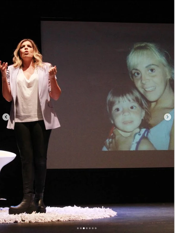 Dalma Maradona de bebé.