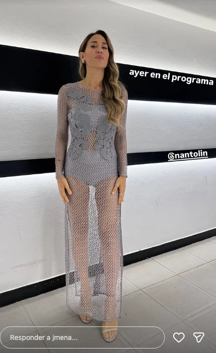 Jimena Barón impactó con su look audaz y muy sensual.