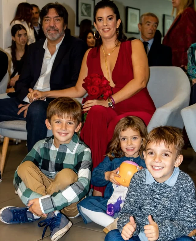 La pareja el día en que se casaron en el año 2023.