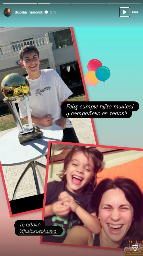 Para celebrar esta fecha especial, la actriz publicó en su Instagram un collage de fotos que reflejan distintos momentos de Julián, incluyendo imágenes actuales y recuerdos de su infancia.