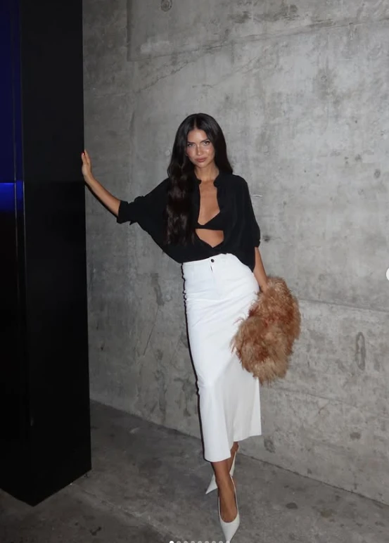 El look lleno de tendencias de Zaira Nara. 
