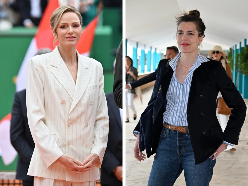 Charlene y Charlotte Casiraghi y las claves de cómo llevar la sastrería al nivel más chic