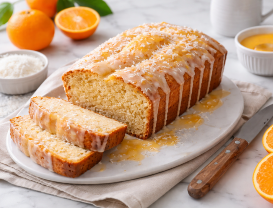 Budín húmedo de mandarina, crema y coco: la receta fácil para una merienda irresistible