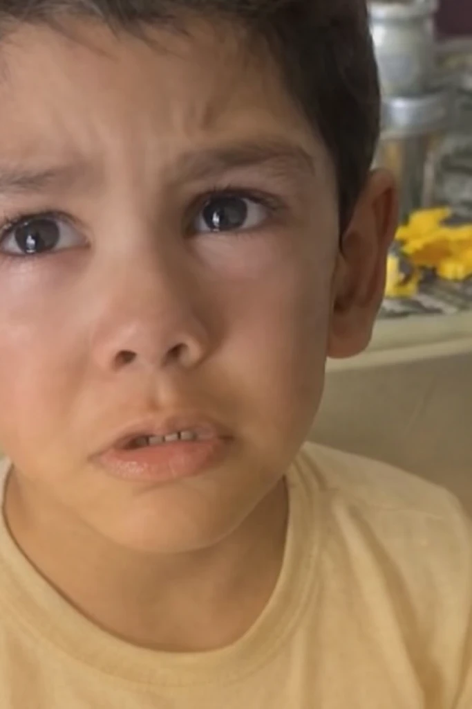 La imagen lo dice todo: la angustia de Ángel.