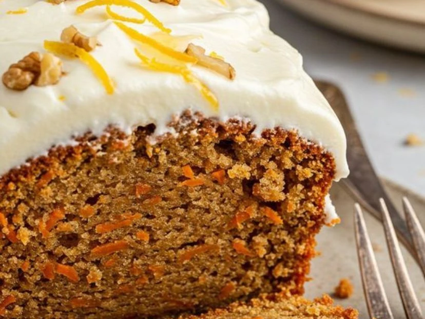 Budín de zanahoria y naranja: una receta húmeda y gourmet con frosting de yogur griego