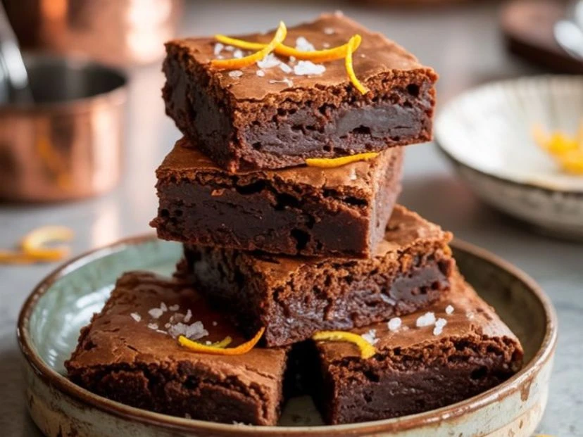 Brownie húmedo con un toque gourmet: la receta con aceite de oliva y sal de romero