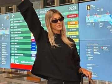 Cande Ruggeri da cátedra de un look comfy y chic perfecto para viajar en avión