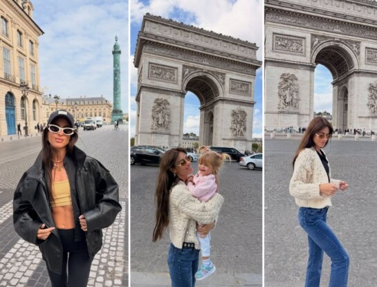 Agus Casanova recorrió París con su pareja y su hija: familia, paseos y estilo