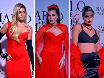 El diablo viste a la moda 2: labios rojos y pelo glam, el beauty look que dominó la gala en el MALBA