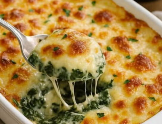 Espinaca gratinada con queso parmesano: la receta calentita y express que tenés que probar