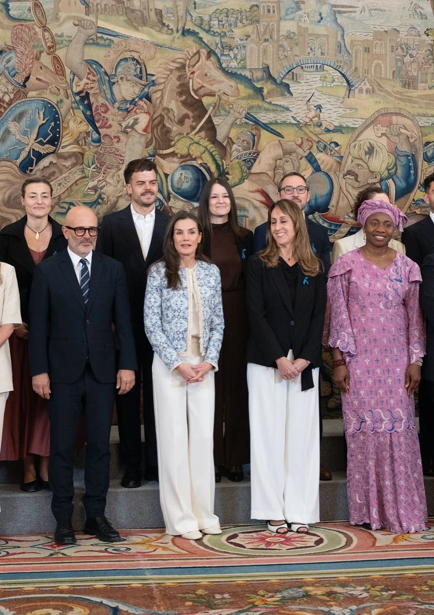 La reina Letizia en el Palacio de la Zarzuela.