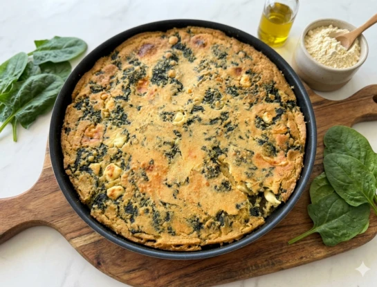 Fainá de espinaca y queso: una receta simple para sumar legumbres de la manera más deliciosa