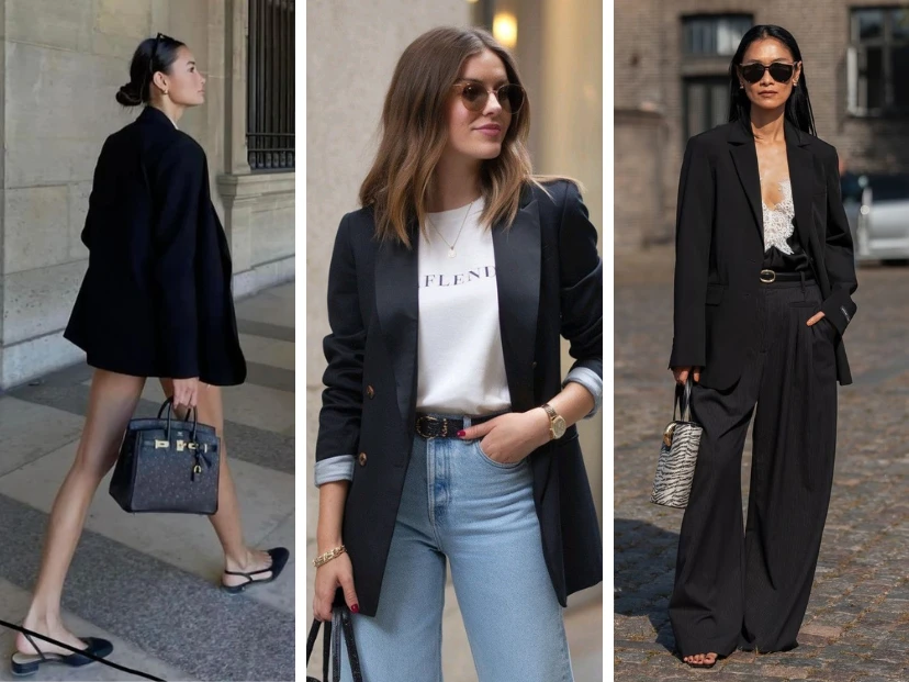 Guía de estilo: 7 looks con blazer negro, el básico más versátil del entretiempo