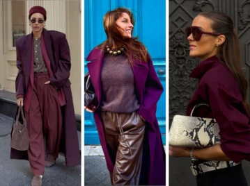 Guía de estilo cómo combinar el color berenjena que se posiciona como el color de la temporada