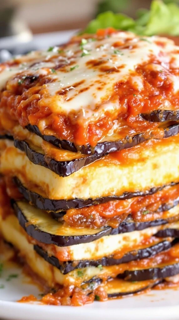 Lasagna de berenjenas. Foto: Pinterest