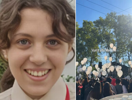 Dolor en Merlo: así despidieron a Maitena con una suelta de globos y aplausos