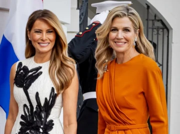 Máxima y Melania Trump: encuentro de estilo en la Casa Blanca entre el naranja icónico y el blanco y negro arty