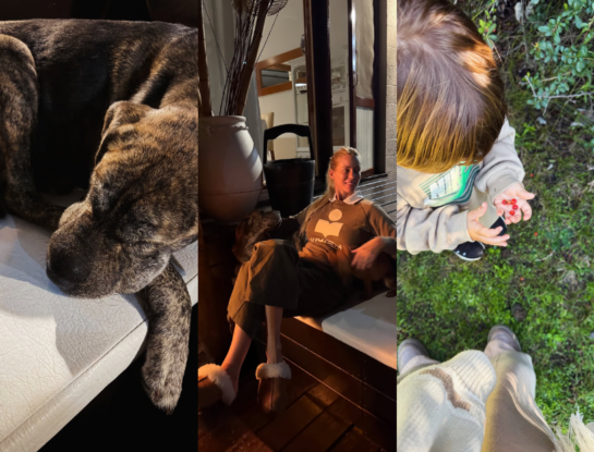 El plan de fin de semana de Nicole Neumann: encuentros familiares, contacto con animales y un look comfy