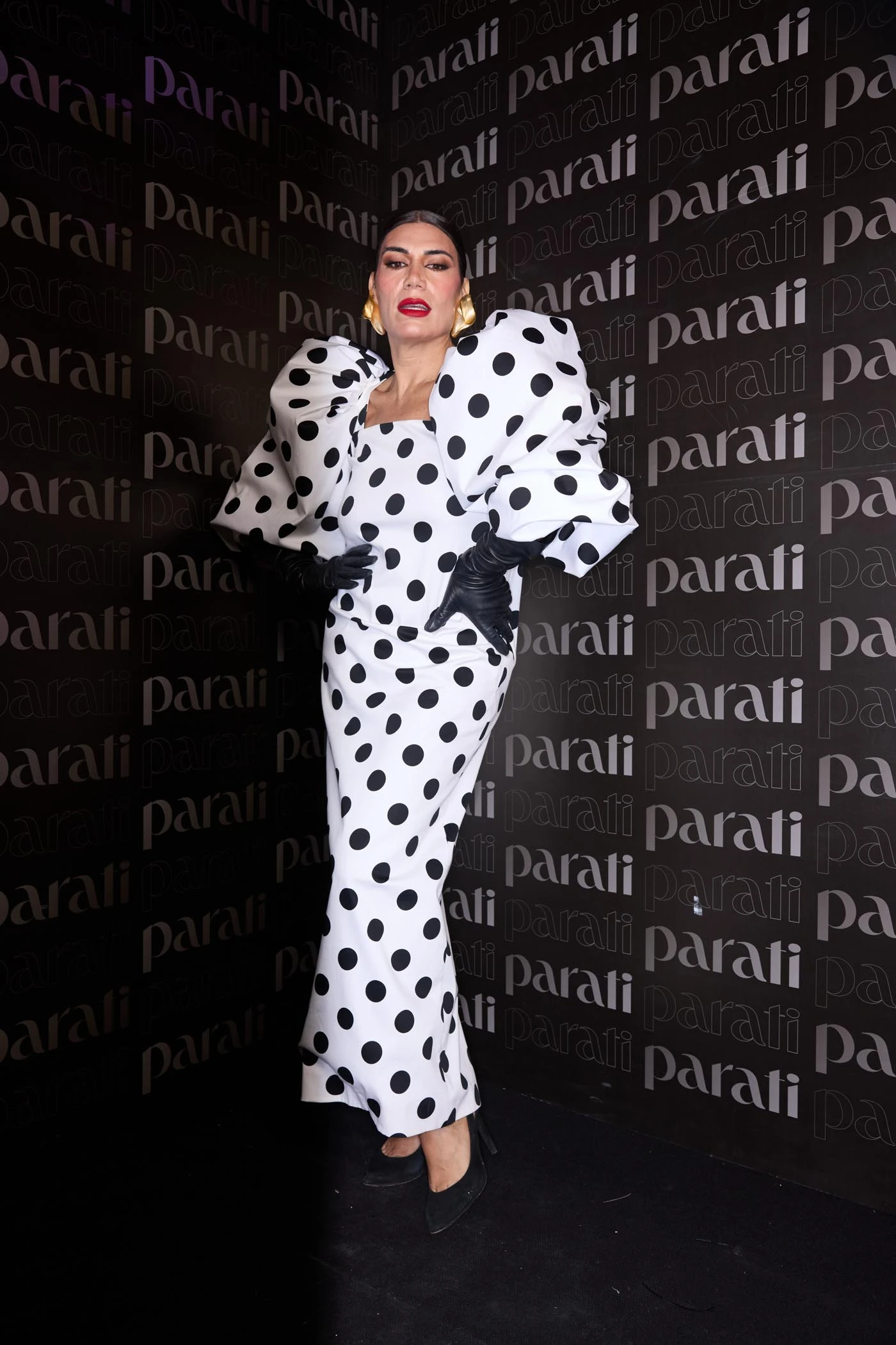 Flor de la V se sumó a la tendencia de los polka dots. 