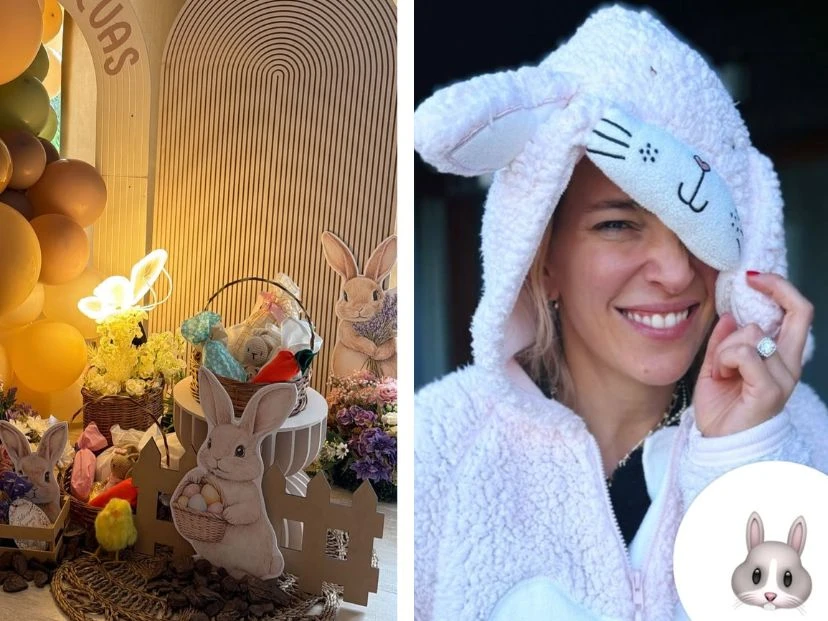 Así celebraron las Pascuas los famosos: búsqueda del huevo y tiernas decoraciones