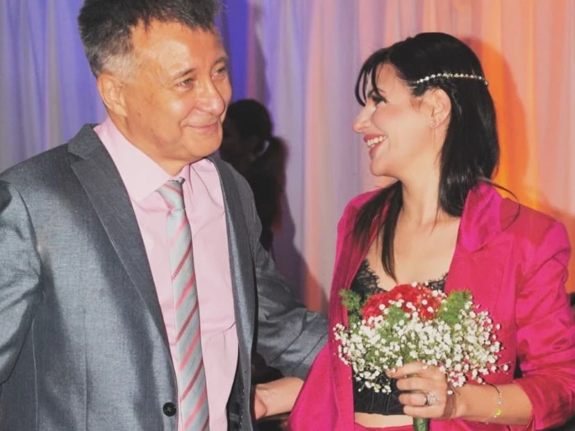 Giselle Krüger celebró su aniversario con Rolando Graña