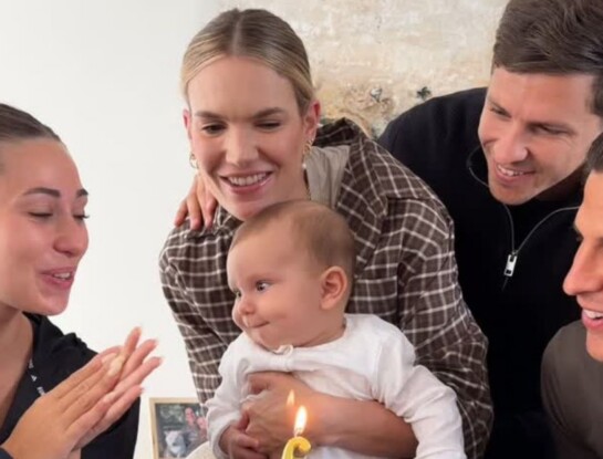 Eva Bargiela celebró el cumple mes de Fausto, su hijo, en Madrid