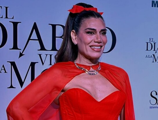 El sofisticado look de Flor de la V en la avant premiere de El Diablo Viste a la Moda 2