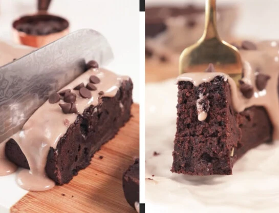 budin vegano de chocolate