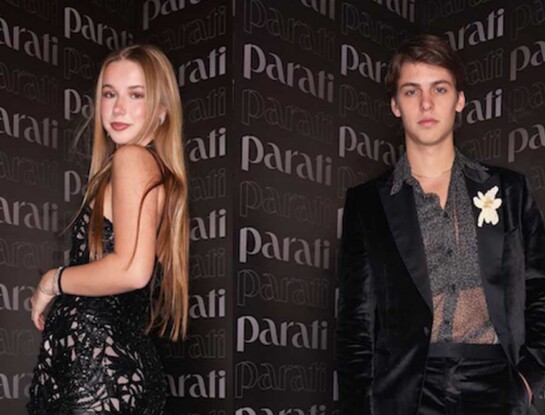 Taina y Benicio Gravier apostaron al total black en los Martín Fierro de la Moda