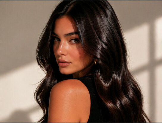 Pelo oscuro y brillante: la tendencia que redefine el invierno 2026