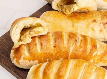 Pan relleno destacada