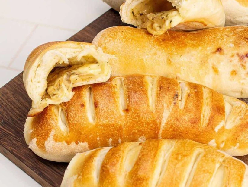 Pan relleno destacada