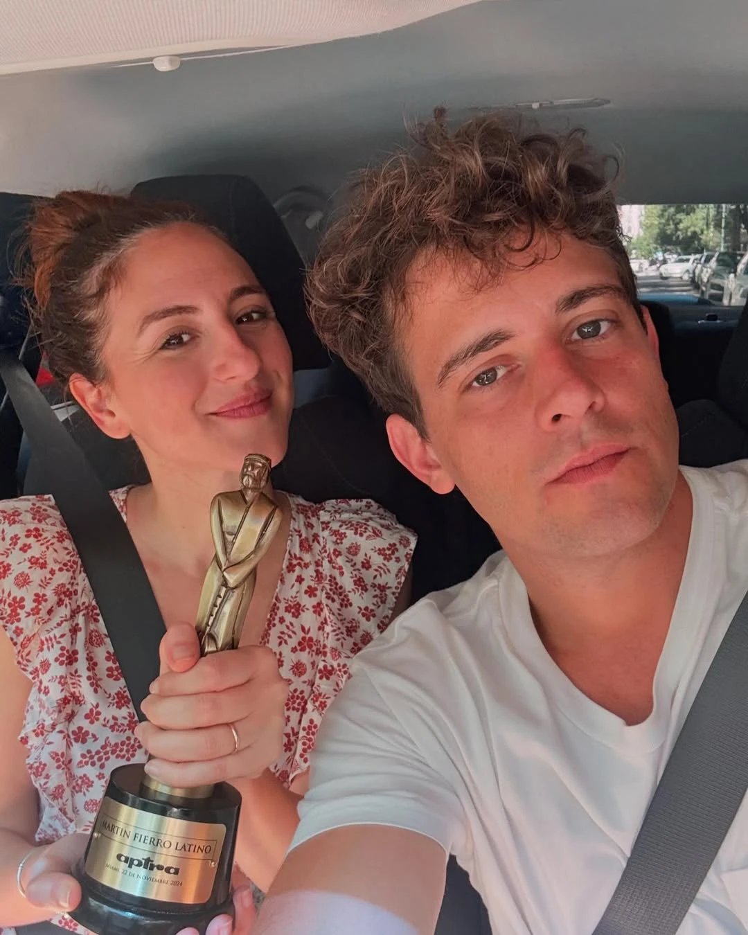 Carolina Amoroso junto a Guido Covini. Fotos: IG. 