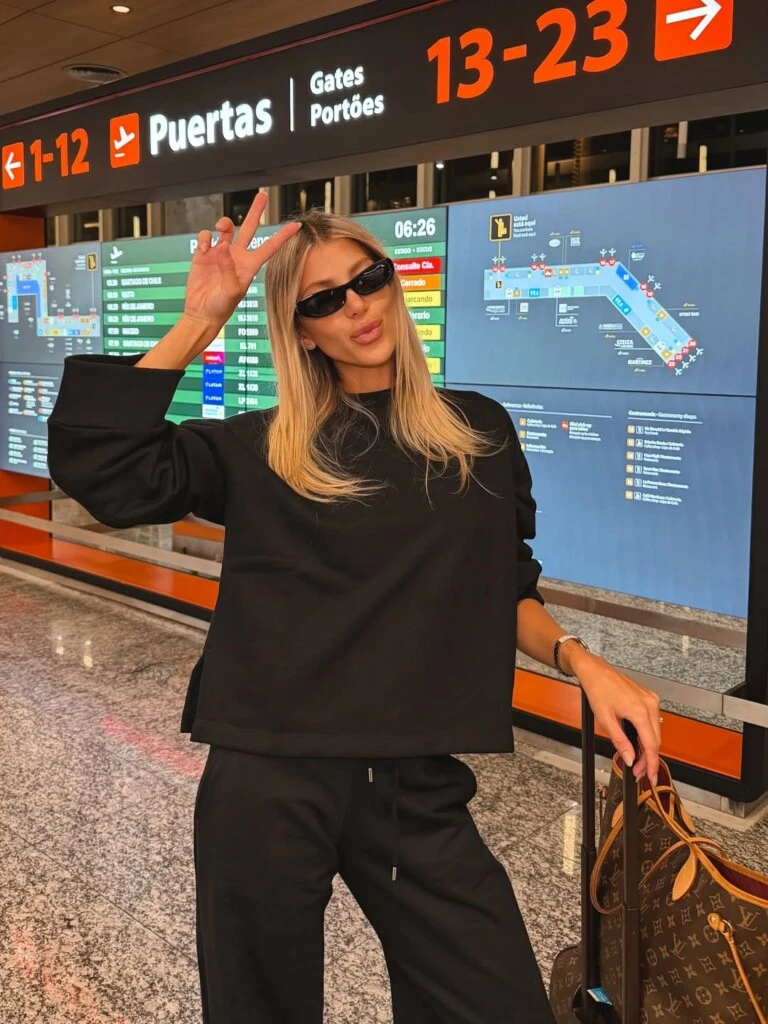 El look de Cande Ruggeri. Foto: IG