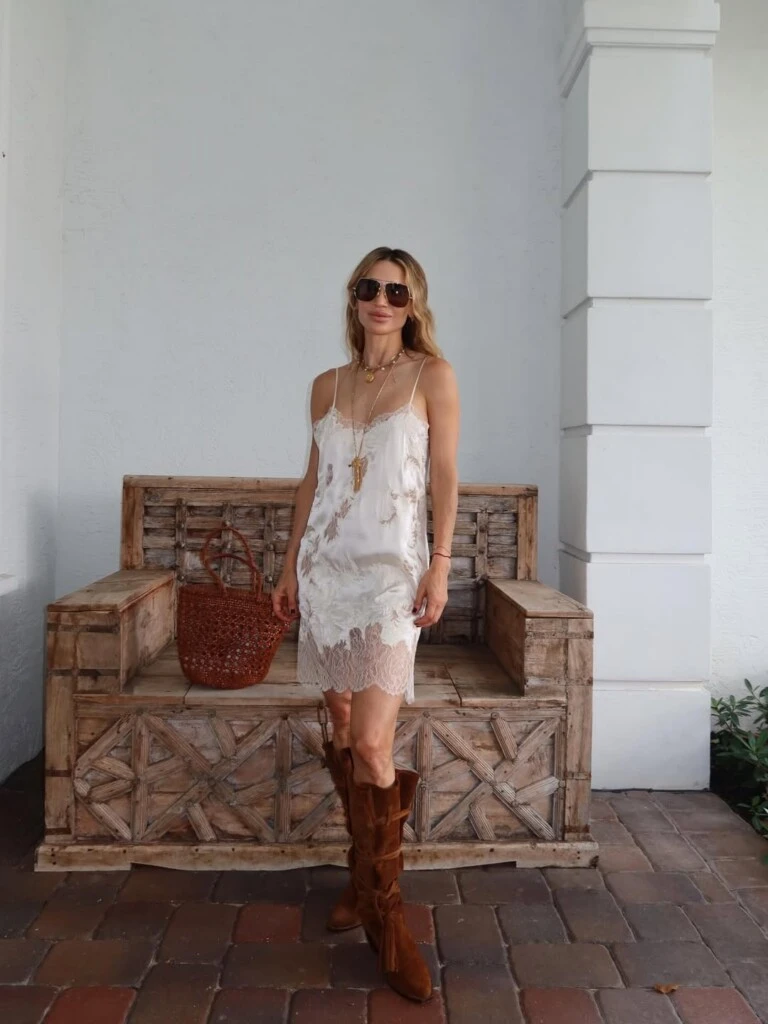 El look de María Vázquez. Foto: IG