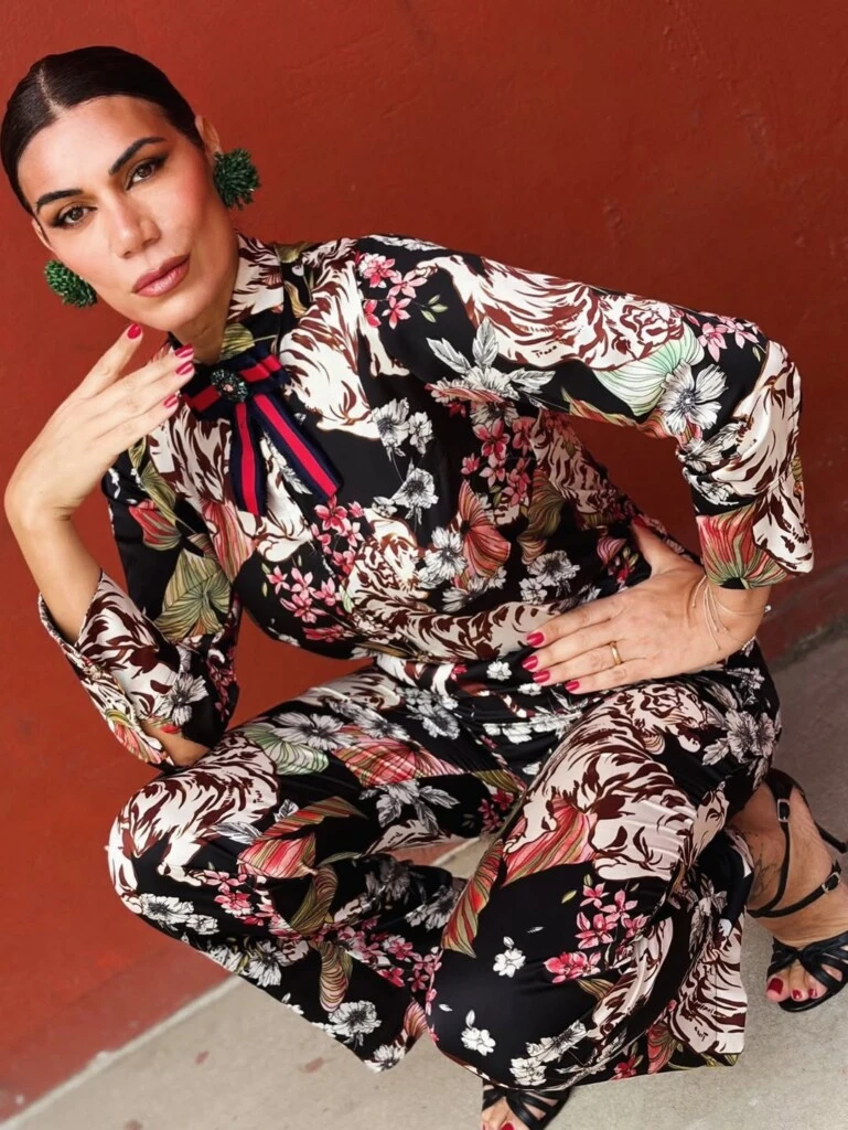 El look de Flor de la V. Foto: IG