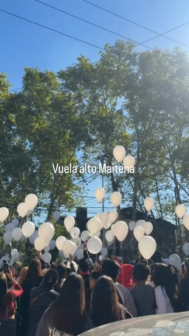 Dolor en Merlo: así despidieron a Maitena con una suelta de globos